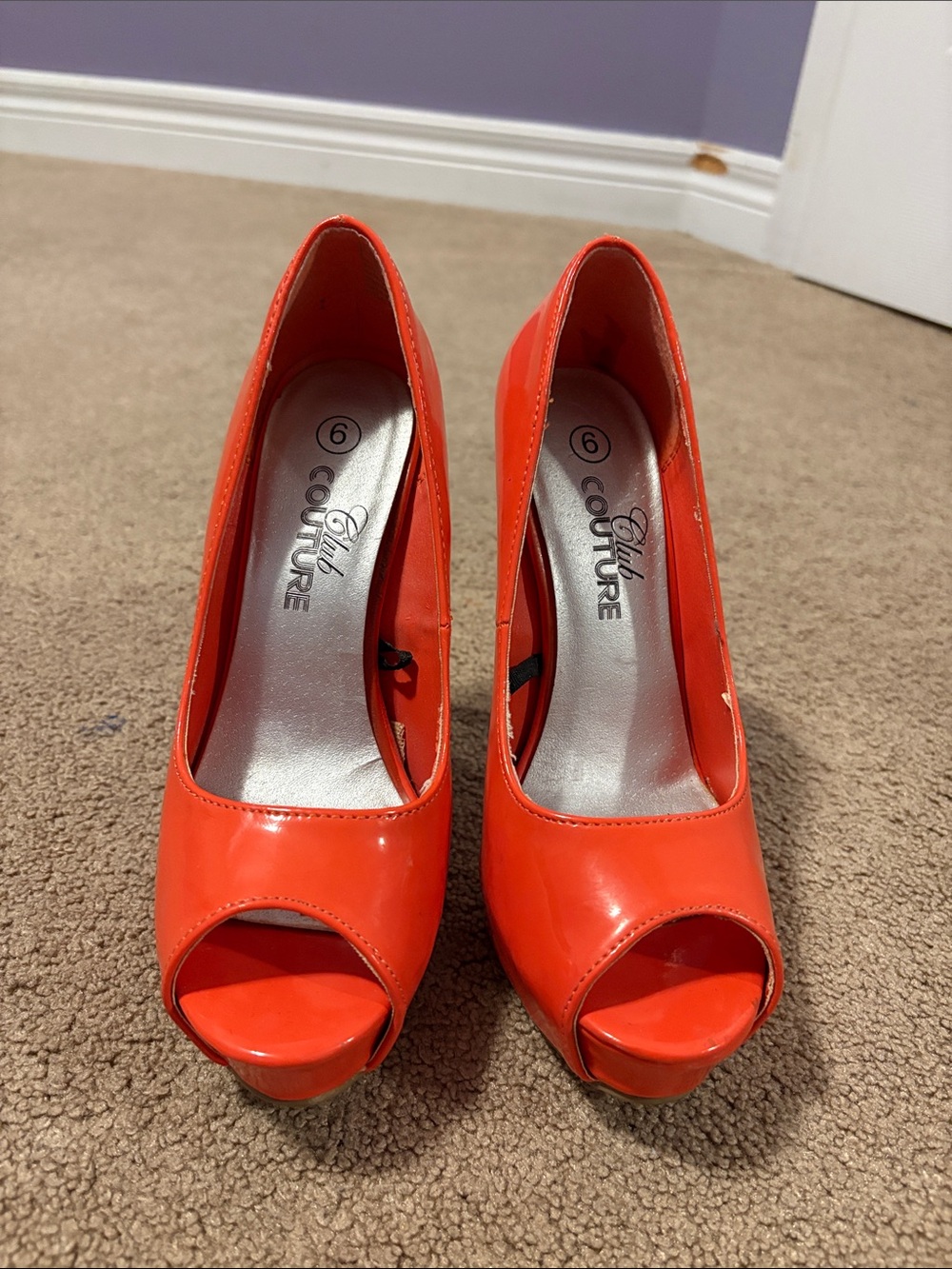 Club Couture orange heels